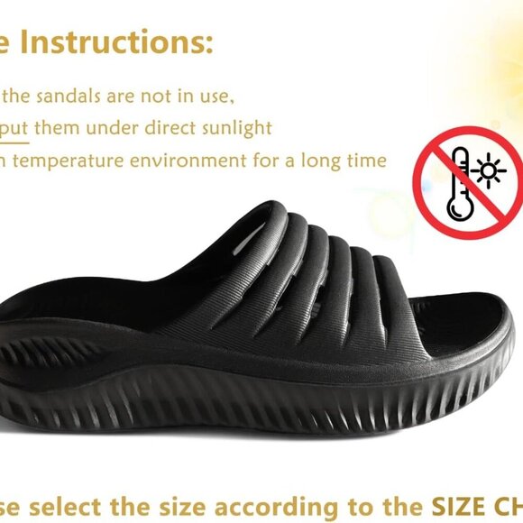 Womens Ladies Recovery Sandals Sport Slides Open Toe - Picture 9 of 9